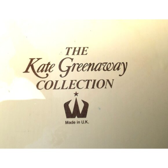 VINTAGE Kate Greenaway Collection Tin Pail Moisture Control Lid U.K. Patent - Picture 10 of 10